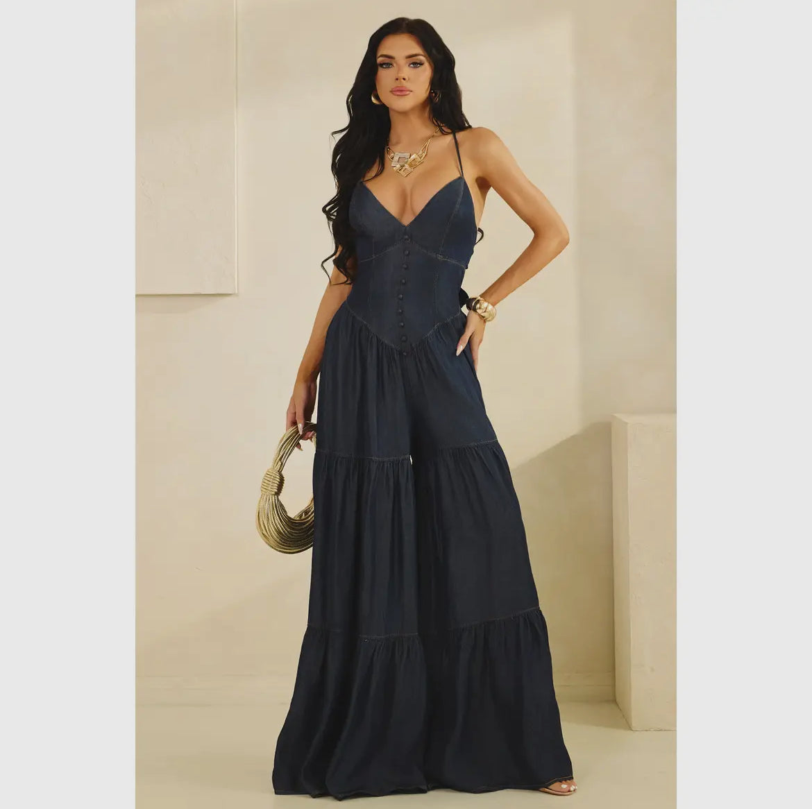 Nia Tiered Jumpsuit