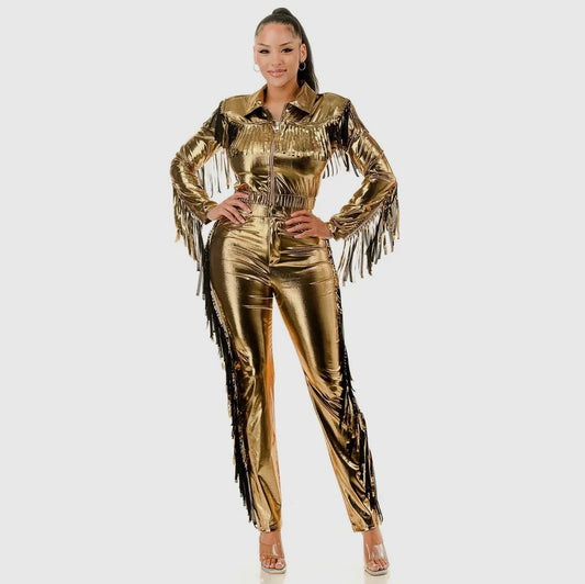 Golden Cowgirl Glam Set