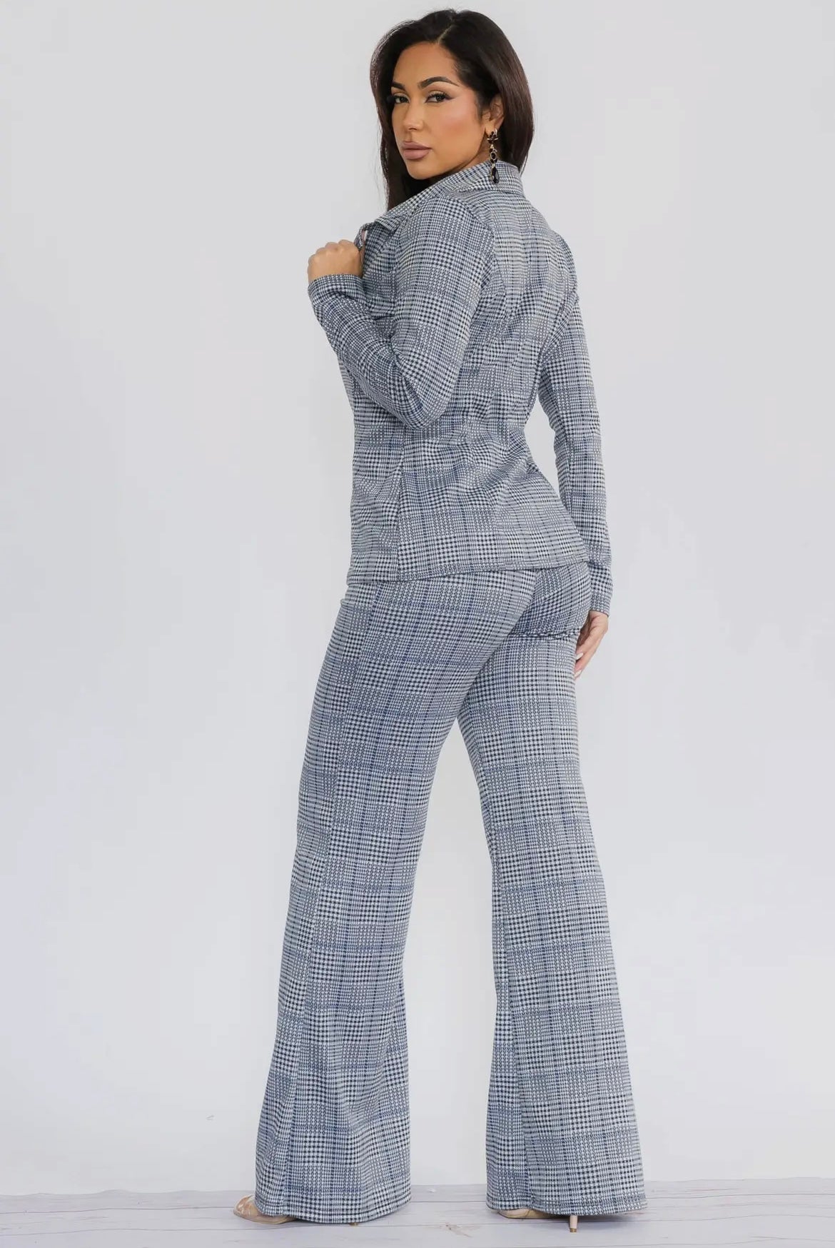 Plaid Pants Set