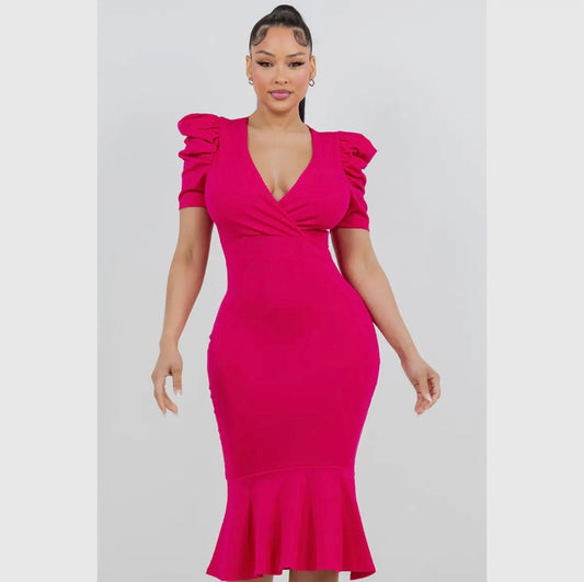 Pia Puff Sleeve Dress