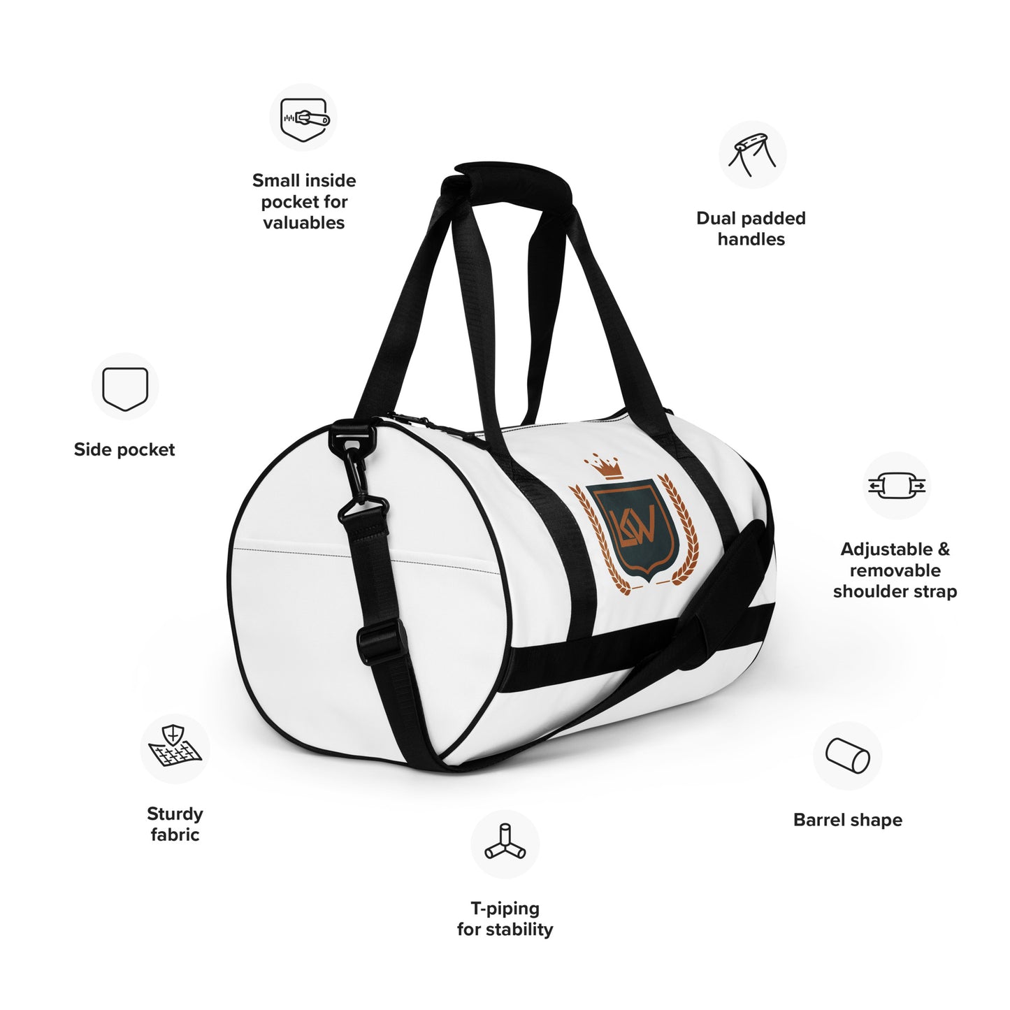 Crown gym bag