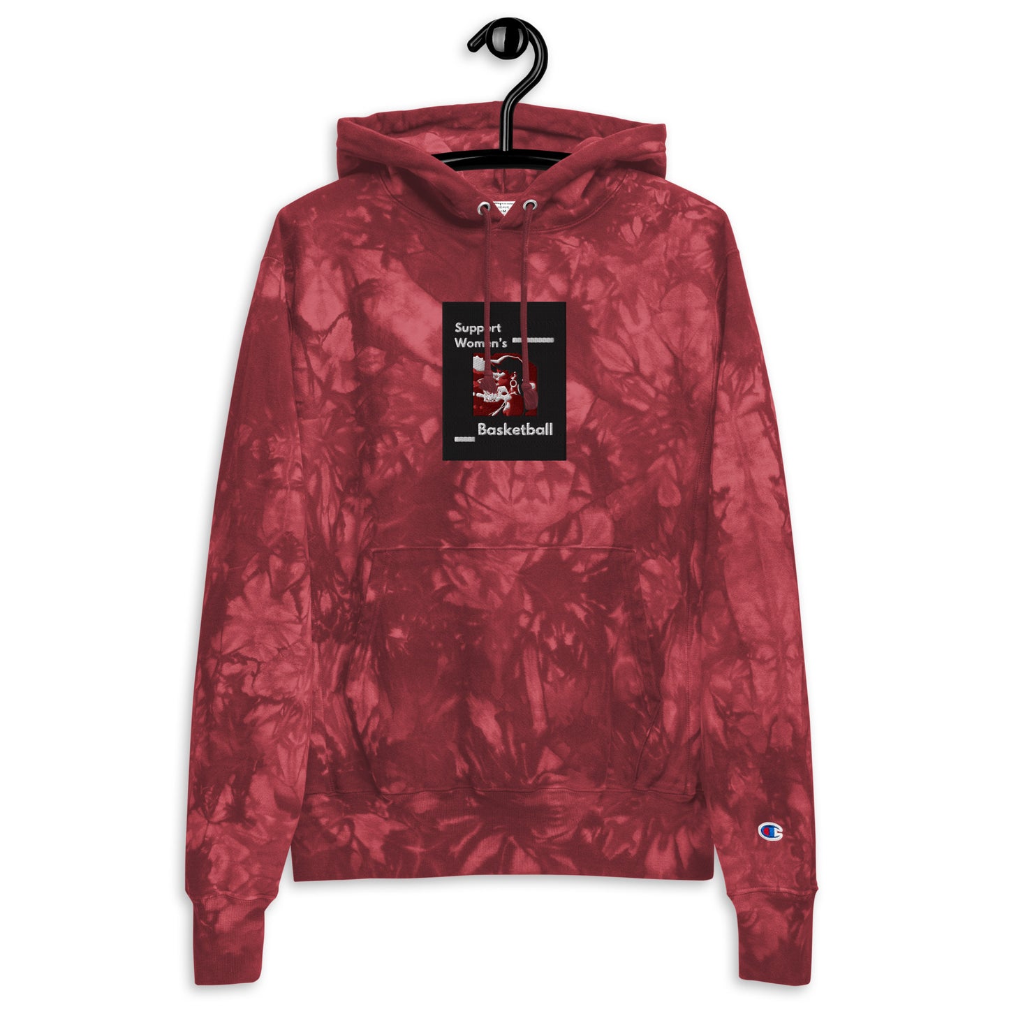 Support Women Basketball Unisex Champion tie-dye hoodie