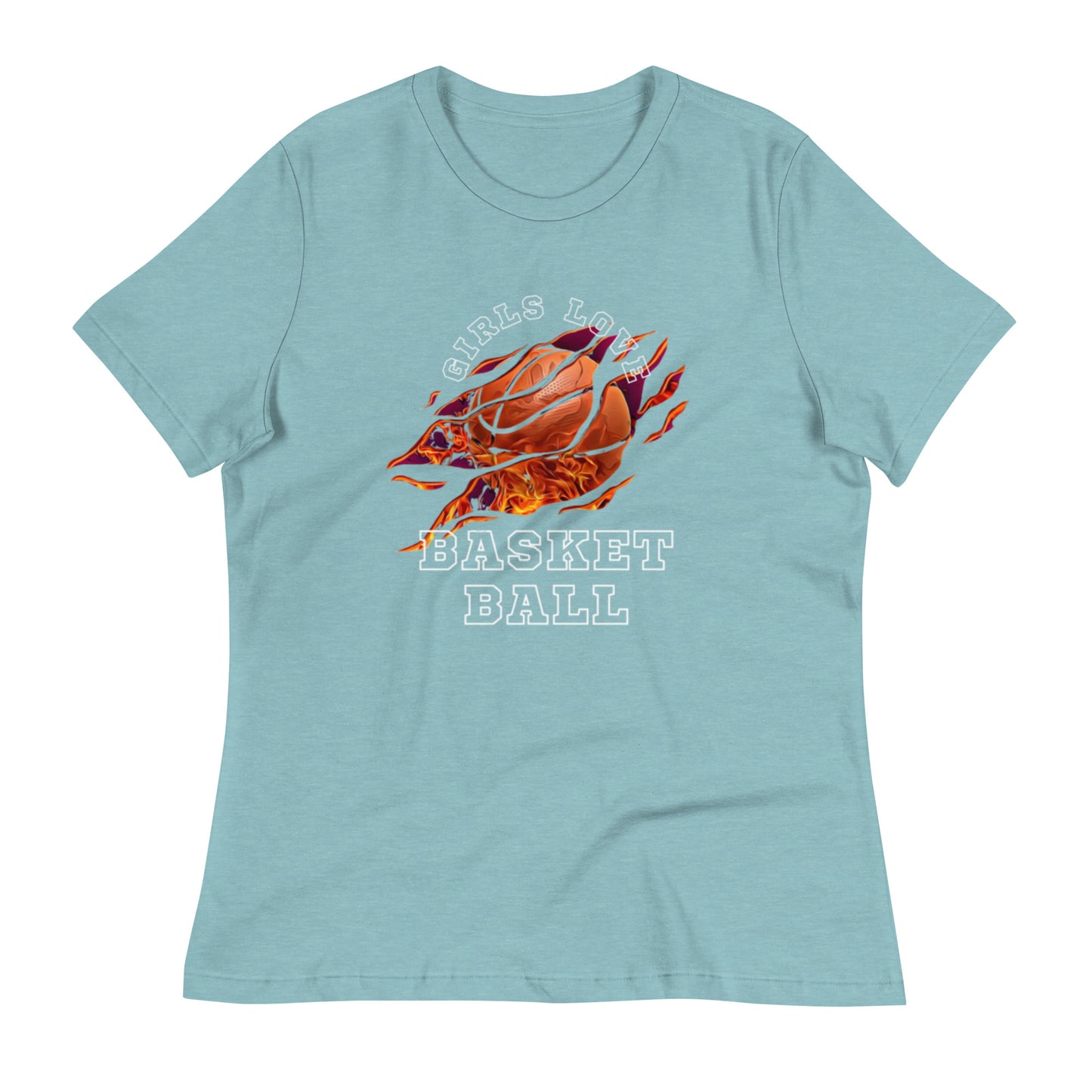 Girls Love Basketball Women's Relaxed T-Shirt
