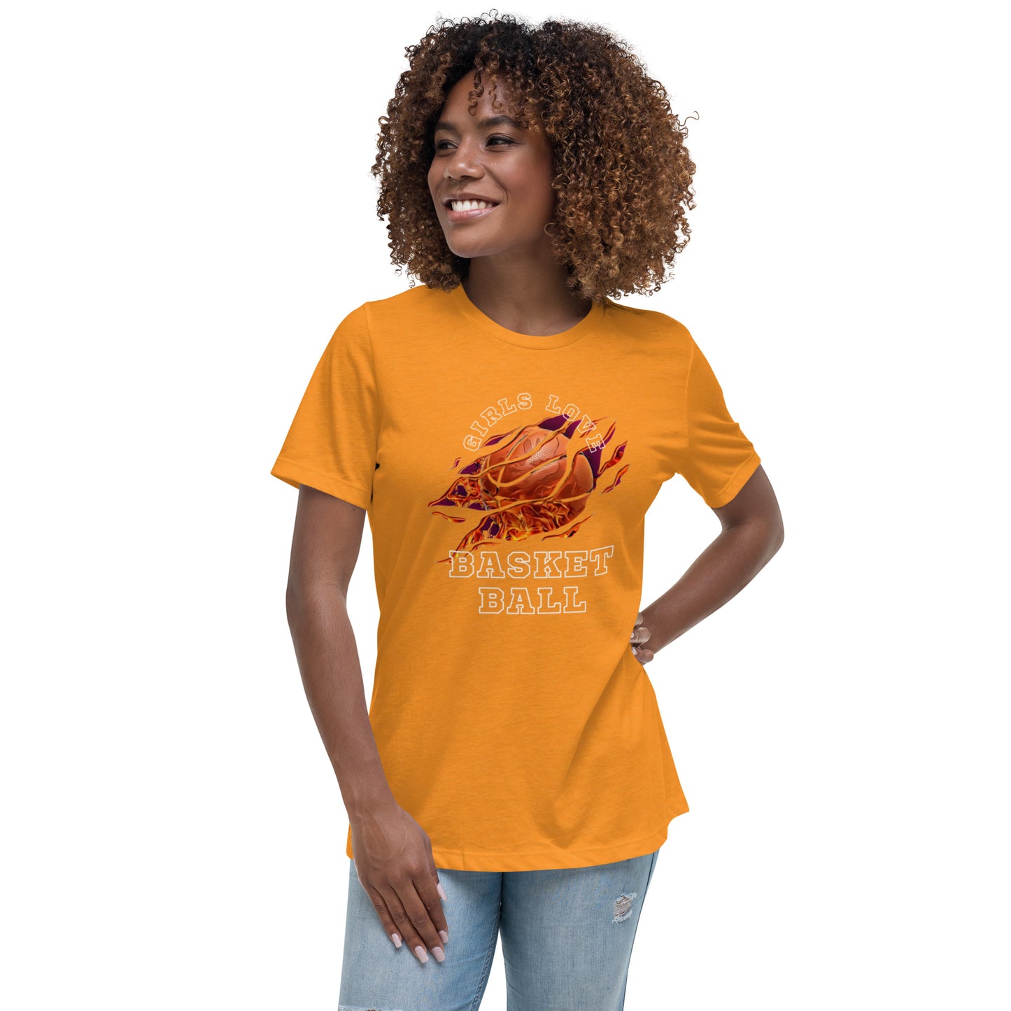 Girls Love Basketball Women's Relaxed T-Shirt