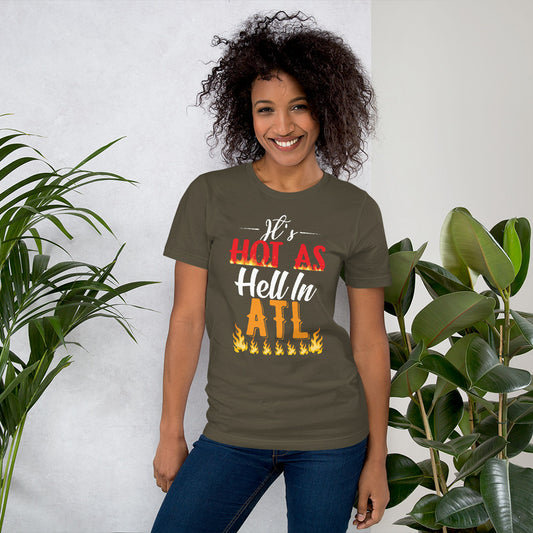 army green atlanta souvenir t-shirt
