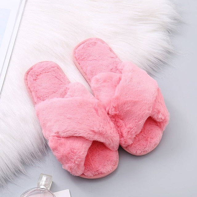 Fluffy Slippers - Multi Styles