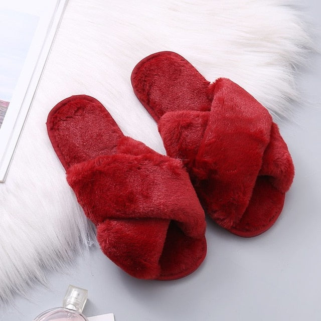 Fluffy Slippers - Multi Styles