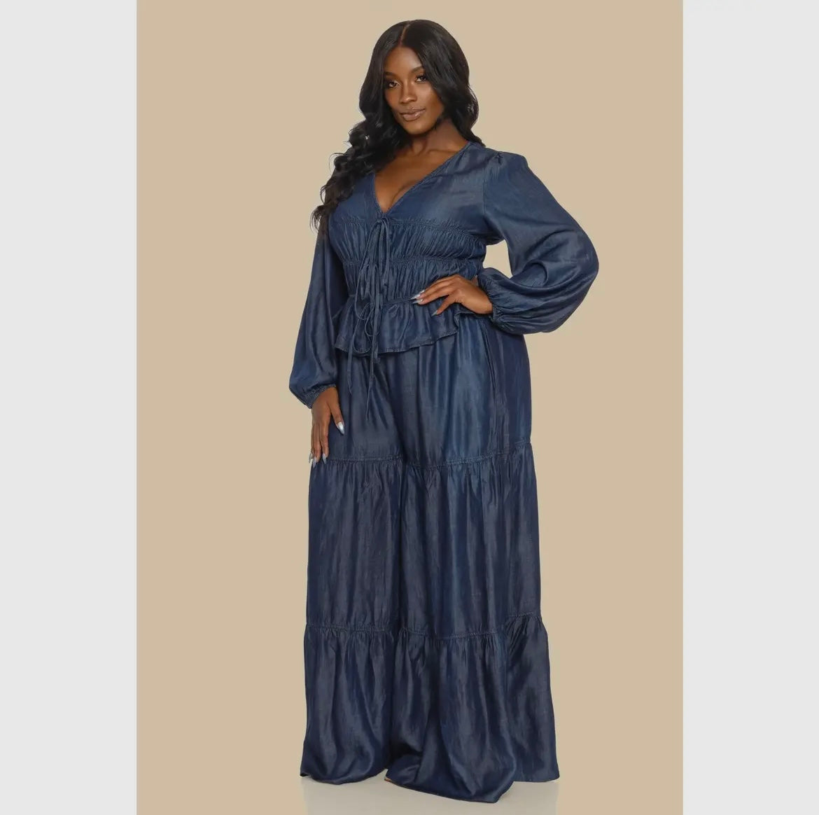maxi dress romper plus size Robin Jumpsuit Plus Size – K Luxe Wear