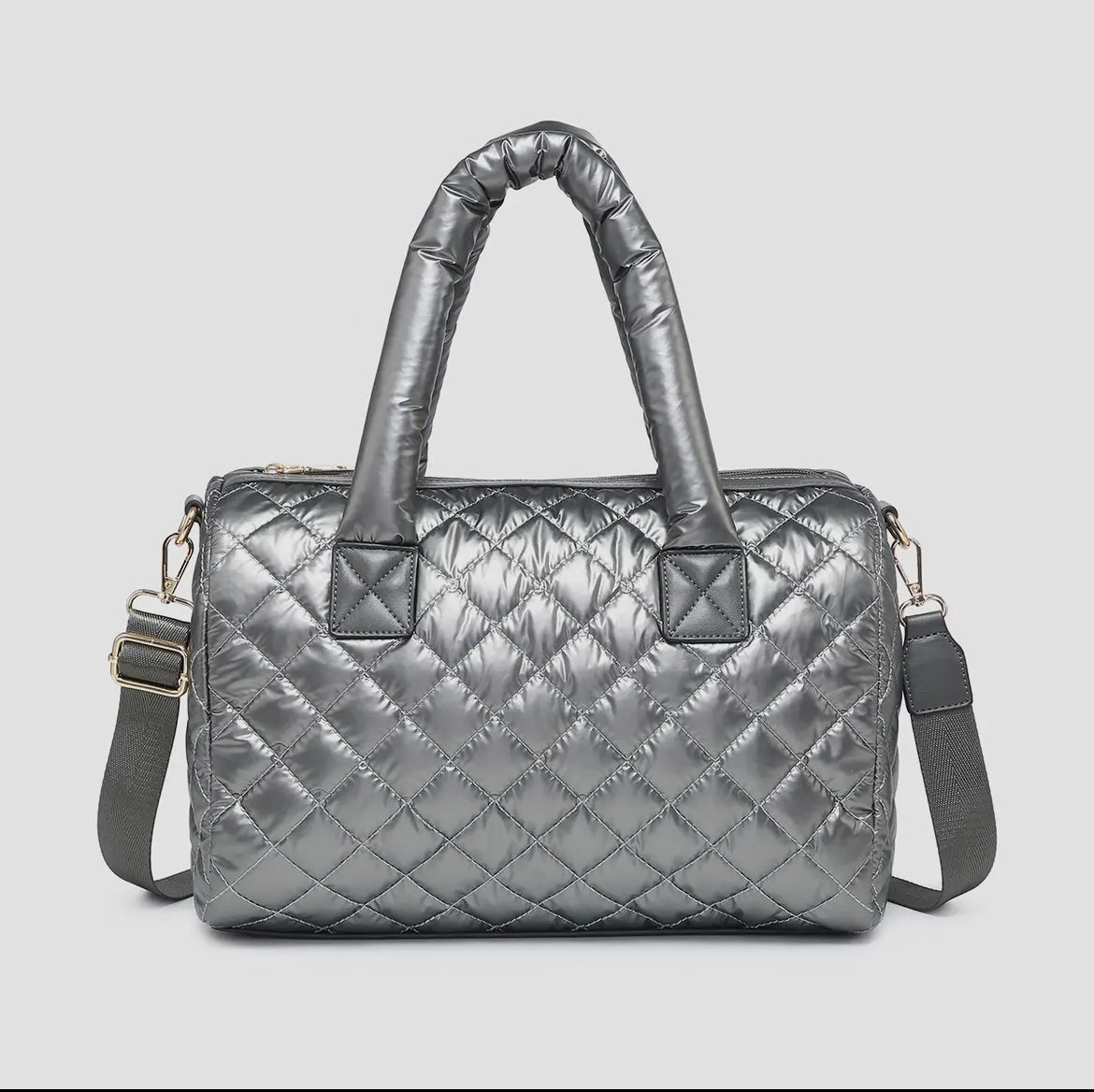 Quilted Satchel Tote