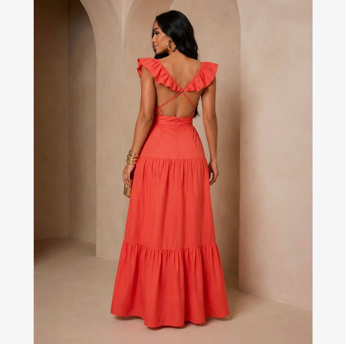 Amber Ruffled Dress