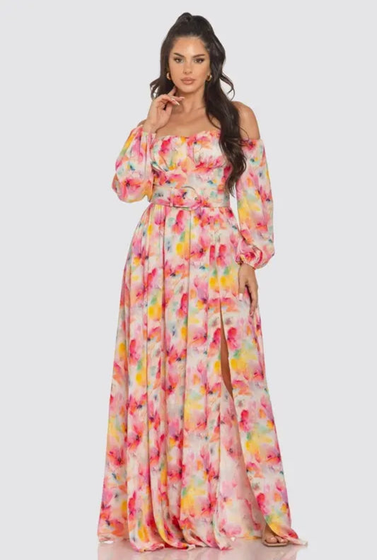 Mara Watercolor Dress