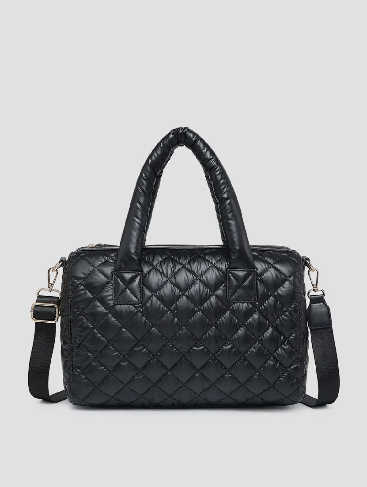 Quilted Satchel Tote