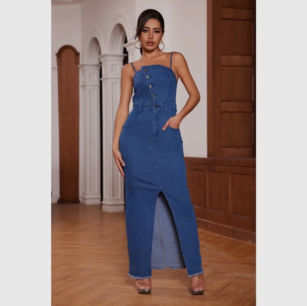 Denim Chic Maxi