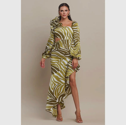 Loren Ruffled Maxi