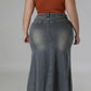 Aria Denim Skirt - Plus