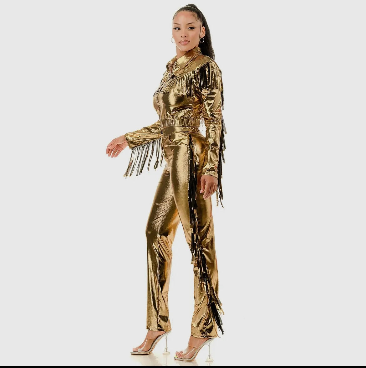 Golden Cowgirl Glam Set