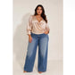 Plus Size Satin Blouse
