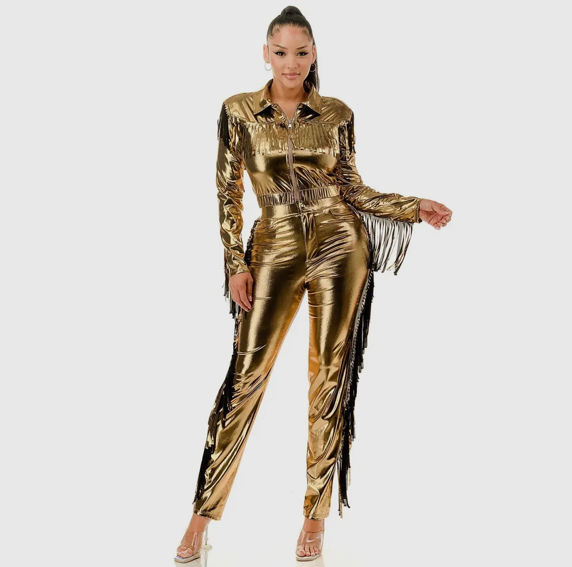 Golden Cowgirl Glam Set