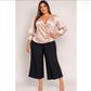 Plus Size Satin Blouse