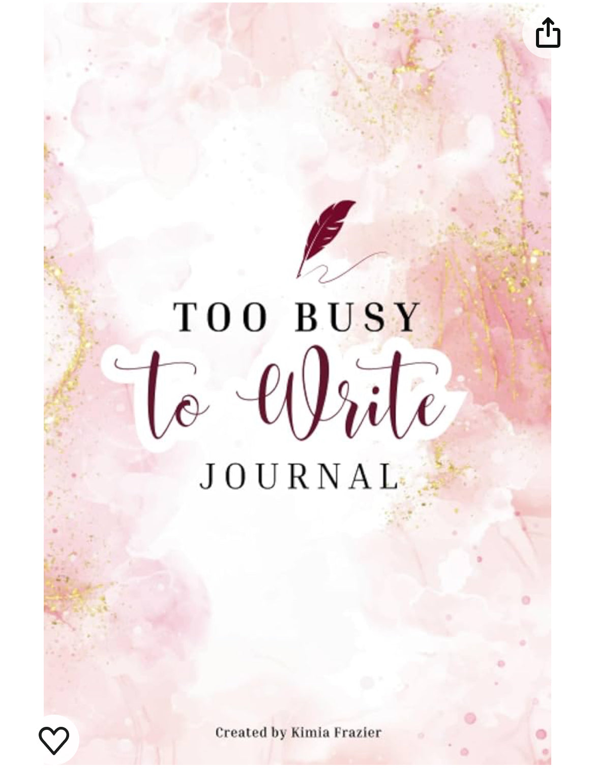 Too Busy to Write Journal