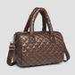 Quilted Satchel Tote