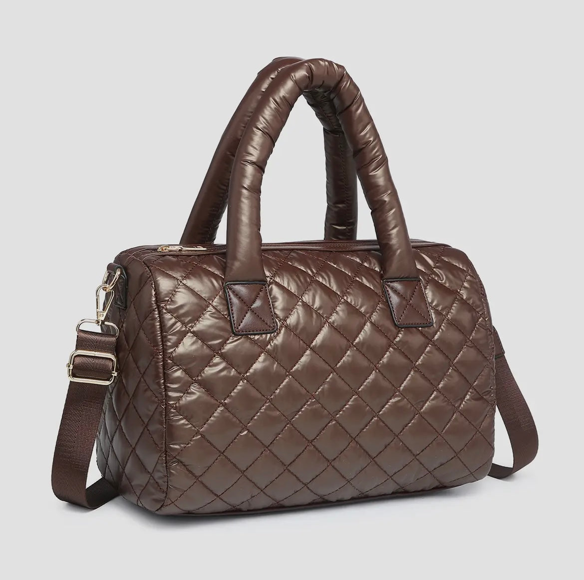 Quilted Satchel Tote