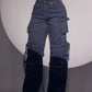 Navy Cargo Jeans