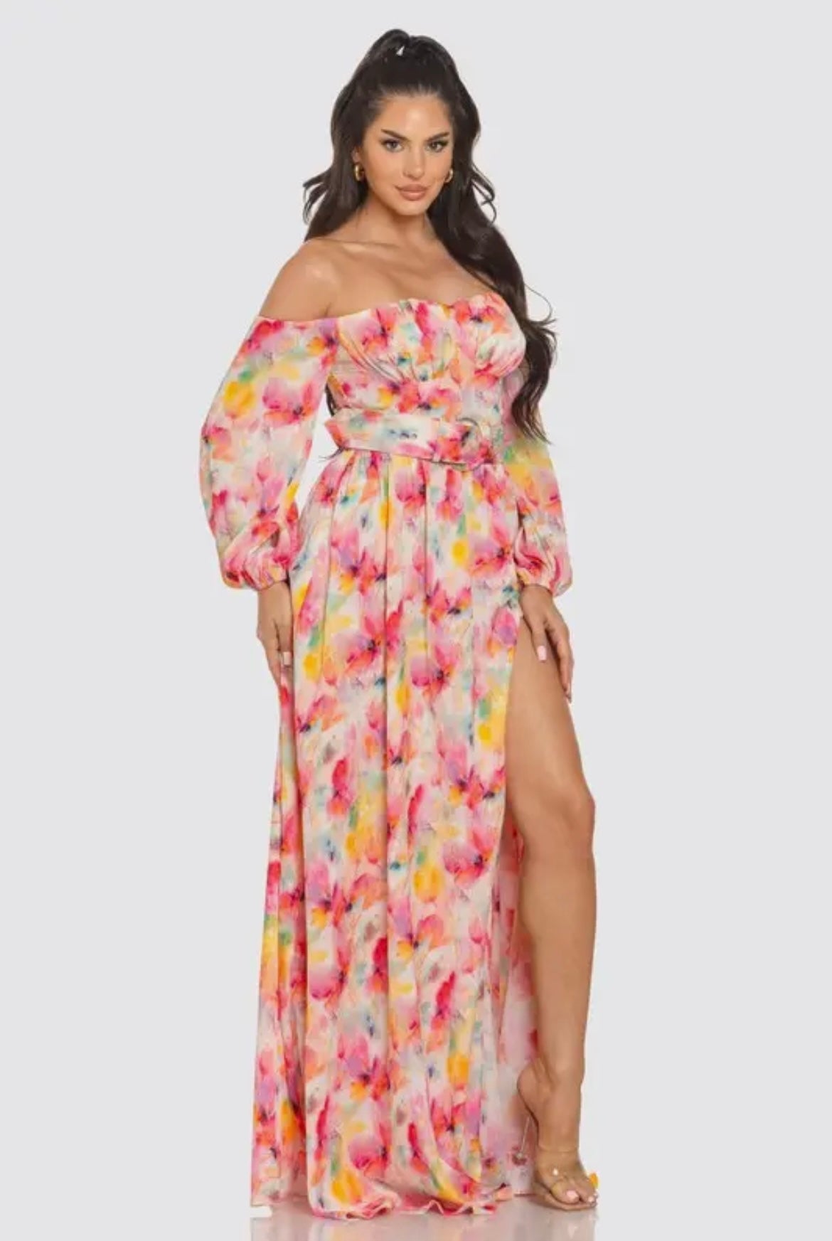 Mara Watercolor Dress – K Luxe Wear Mara Watercolor Dress – K Luxe Wear