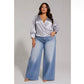 Plus Size Satin Blouse