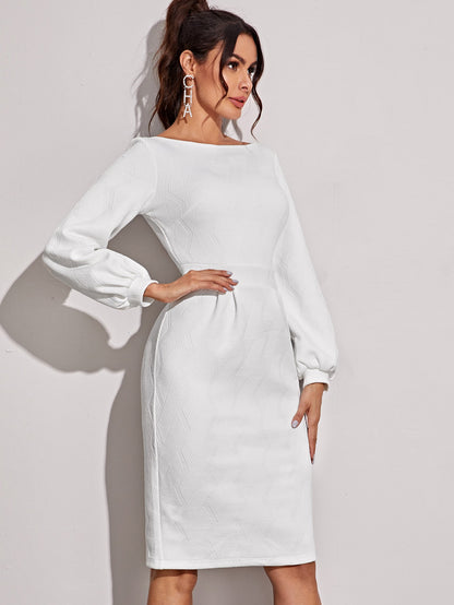 Winter White Dress