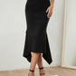 black asymmetrical skirt